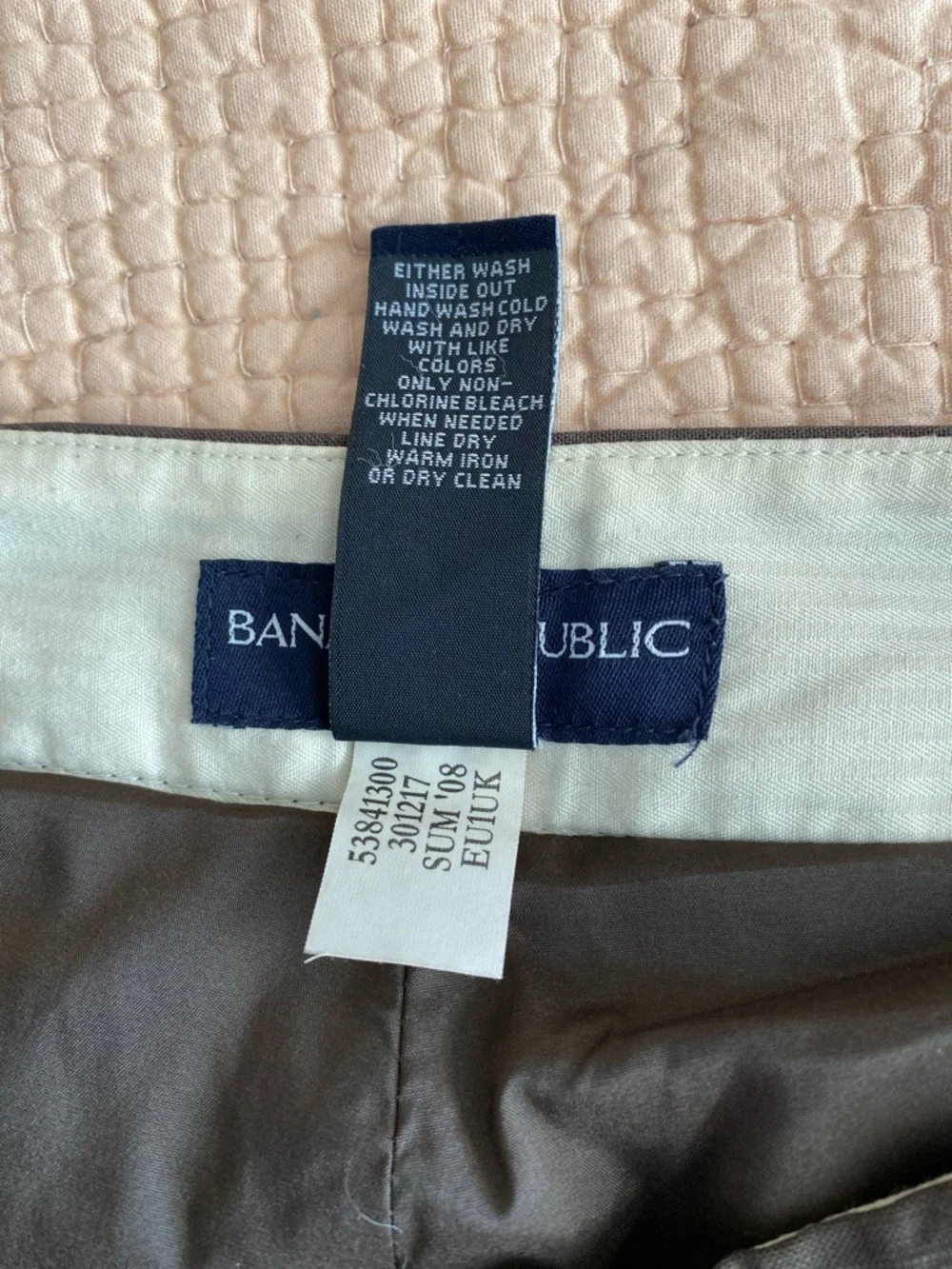 Banana Republic Brown Pinstripe Wide-Leg Trousers, Women’s Size 8 Short - Picture 12 of 13